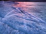 Abraham Lake sunrise - Fire and Ice