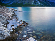 Sunset over Lake Minnewanka