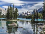 Maligne Lake Reflections
