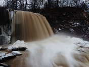 Rock Glen Falls at Full Tilt