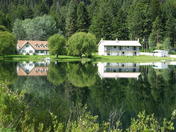 Glass-like Reflection in Round Lake 1