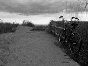 bike on the beach