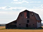 old red barn