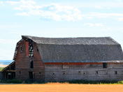 old red barn