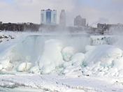 Frozen Falls at Niagara Falls.