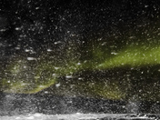 Night Blizzard under the Aurora