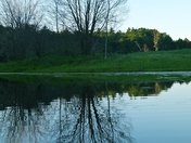 Reflections from a canoe 