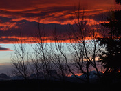 Typical Alberta Sunset over the Mountains