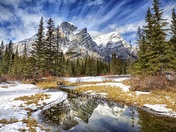 Mount Kidd winter clouds
