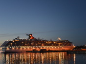 Cruise ship- Victoria harbour.