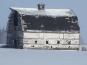 Old Barn in Winter