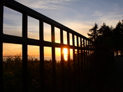Fence at Kwomais Point Park, Surrey, BC