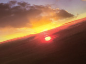 sunrise high above newfoundland 