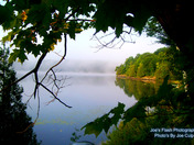 Morning Mist and reflections On Duck Lake