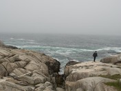 Watching the waves at Peggy's Cove