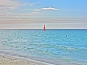 I am sailing, 'cross the sea...