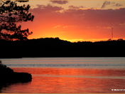 Sunset at the cottage. .