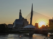 Esplanade Riel Pedestrian Bridge & Human Rights Museum