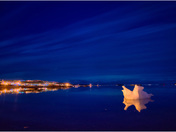 Sapphire evening in Iqaluit