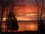 red ski in the morning