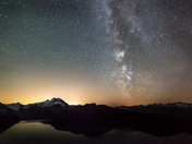 Milky Way Panorama Ridge