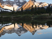 Mount Athabasca and Hilda Peak