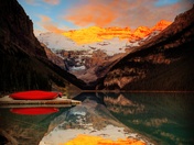 Sunrise over Lake Louise 