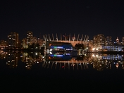 False Creek at night