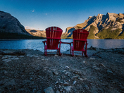 Sunset on Lake Minewanka