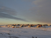 Sunrise in Cambridge Bay