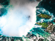 Niagara Falls from above.       
