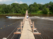Souris Swinging Bridge and Souris River