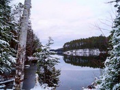 Snowy winter in ontario 