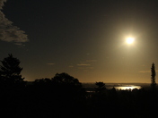 Supermoon over West River PEI