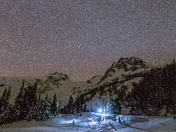 Beautiful night at Keith's hut 