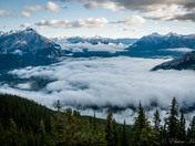 Foggy morning from Sulphur Mountain