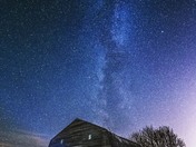 Barn and Milky Way 