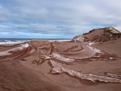 Dust of winter snow on dunes