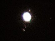 Jupitar with it's 3 moon's