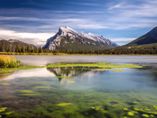 Mount Rundle from Second Vermilion Lake