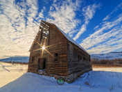 Haynes Barn Winter Sunflare