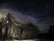 Rural Church Under the Stars