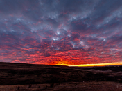 Beginning of the Sunrise over Glenbow
