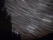 Star Trail over Pyramid Lake