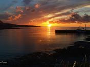 Sunset over Rocky Harbour, Newfoundland