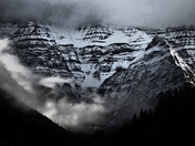 Super Canadian rocky mountains in spring