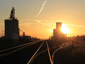 Rail Yard Sunset