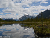Vermilion Lakes on a warm spring like day 