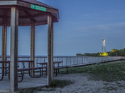 A Meteor shower at the beach
