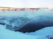 South Saskatchewan River Steaming Through Saskatoon